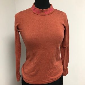 C/MEO Collective Branded Rust Mock Neck